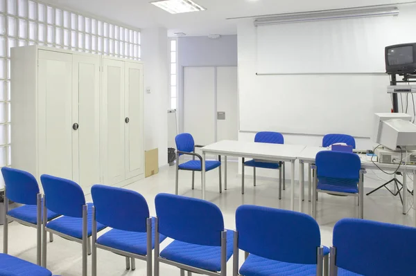 Empty Classroom Chairs Conference Room Back School Indoor — Stock Photo, Image