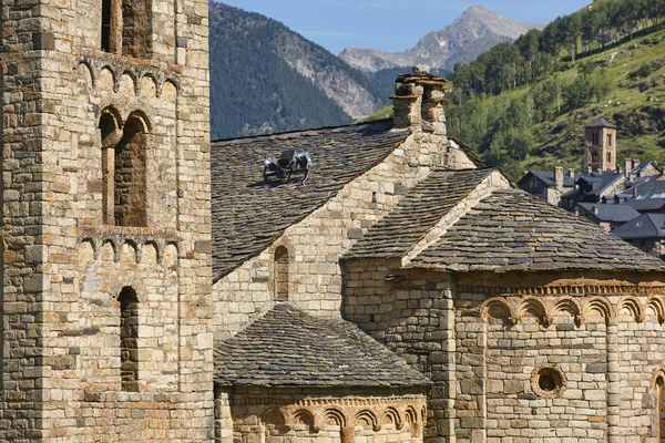 Romântico Espanhol Igreja Sant Climent Taull Vall Boi Espanha — Fotografia de Stock