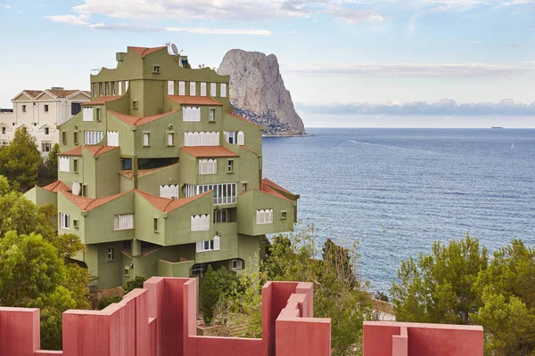 Alicante Spanyol Akdeniz Kıyı Şeridi Calpe Manzanera Arquitecture Spanya — Stok fotoğraf