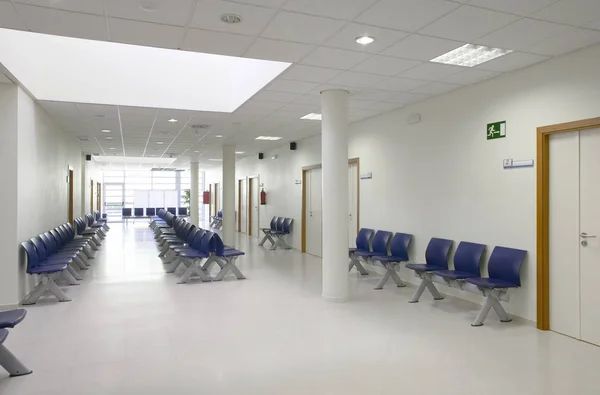 Area Attesa Dell Edificio Pubblico Dettaglio Interno Dell Ospedale Nessuno — Foto Stock