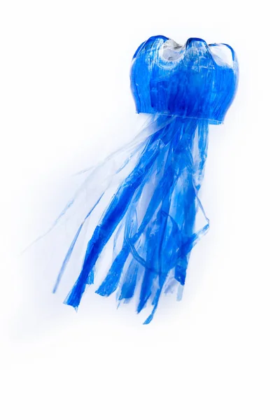 Plastic Bottle Recycled Jellyfish Figure Reuse Garbabe Isolated — Stock Photo, Image