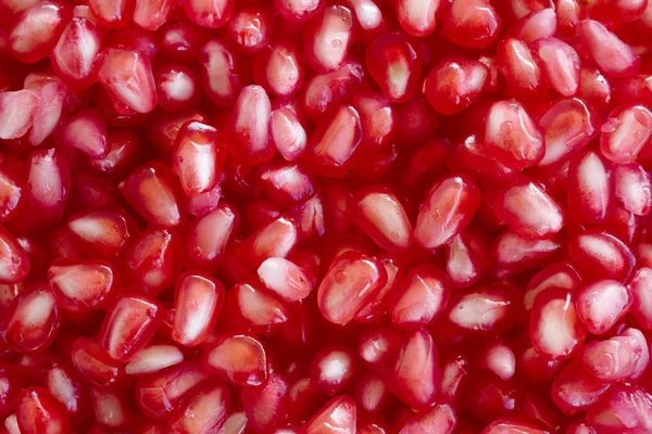 ザクロ果実種子マクロ詳細 健康食品 水平方向 — ストック写真