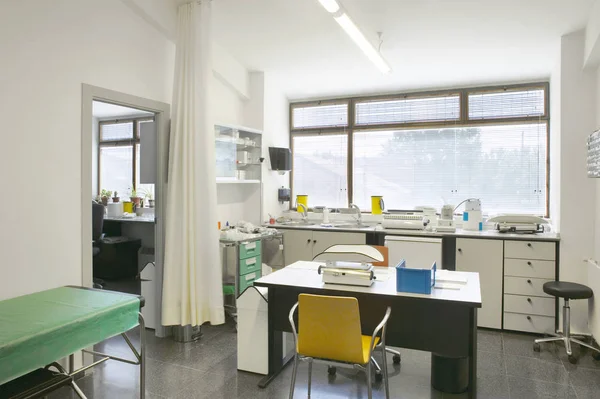 Sala Exame Médico Pediátrico Hospital Diagnóstico Médico Pediatra Interior — Fotografia de Stock