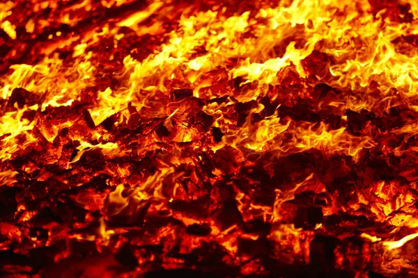 Ogień Wulkan Innych Rozżarzonych Materiałów Gorący Węgiel Sobótka Spalania Emisji — Zdjęcie stockowe