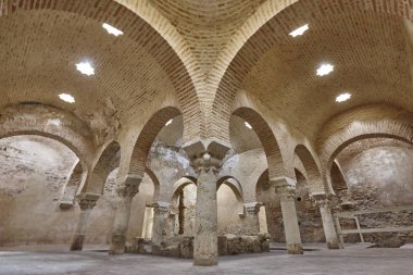 Jaen, İspanya İç bina Arap banyoları. XI mimarisi.