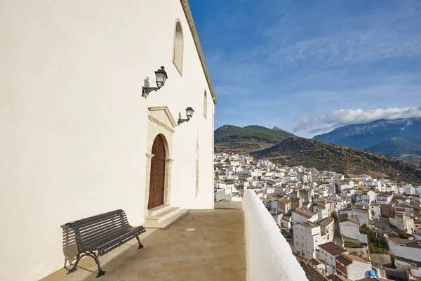 Traditional andalusian white facades village in Spain. Torres vi — Stock Photo, Image