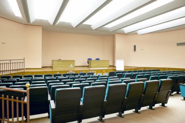 Konferans salonunun içi. Üniversite kolej lise institu