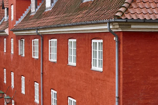 Copenhaguen tradicional antigua fachada del edificio. Fuerte de Kastellet — Foto de Stock