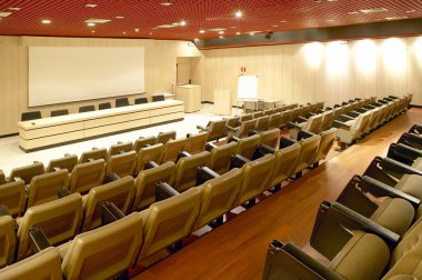 Konferans salonunun içi. Üniversite kolej lise institu