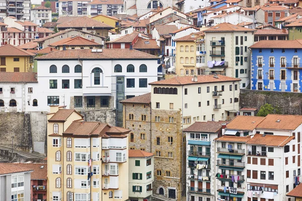 Spanish traditional fishing harbor village in Mutriku. Spain — Stock Photo, Image