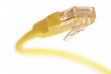 Ethernet kablo lan internet kablosu veri bağlantısı. Dijital ileti