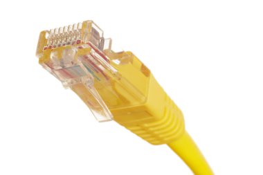 Ethernet kablo lan internet kablosu veri bağlantısı. Dijital ileti