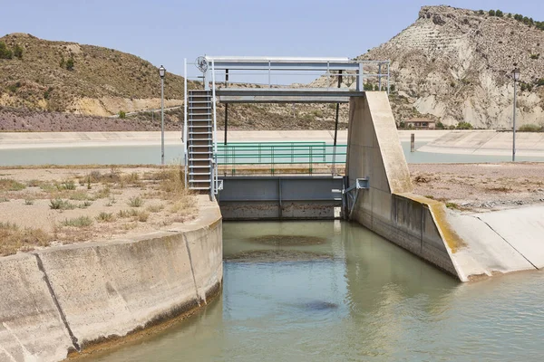 Waterpoort Rivierafleiding Spanje Tajo Segura Murcia Spanje — Stockfoto