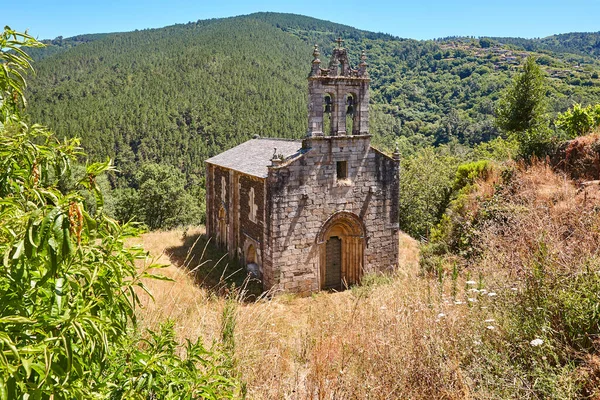 Iglesia Románica España San Xoan Cova Ribeira Sacra —  Fotos de Stock