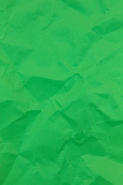 Textured Crumpled Green Paper Background Vertical — Fotografia de Stock