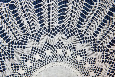 Geleneksel tekstil bobbin detayı Camarinas 'ta yapılan zanaatkarlık. İspanya