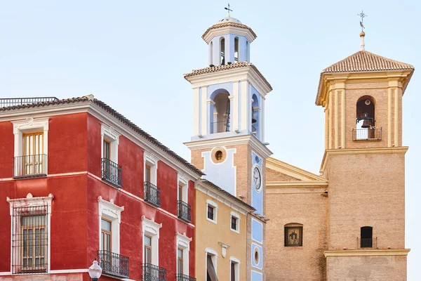 Piazza Principale Con Edifici Pittoreschi Nel Villaggio Mula Murcia Spagna — Foto Stock