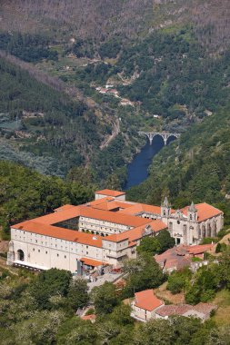Ribeira Sacra. Santo Estevo Manastırı, Sil Nehri. Saygılar, Galiçya. İspanya