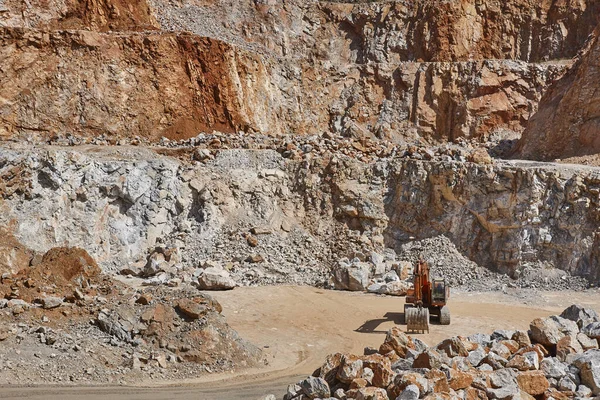 Heavy Excavator Quarry Excavation Machinery Earthmover — Stock Photo, Image