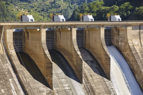 Dam Sluizen Sil Rivier Peares Galicië Spanje — Stockfoto