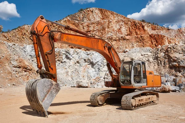 Heavy Excavator Quarry Excavation Machinery Earthmover — Stock Photo, Image