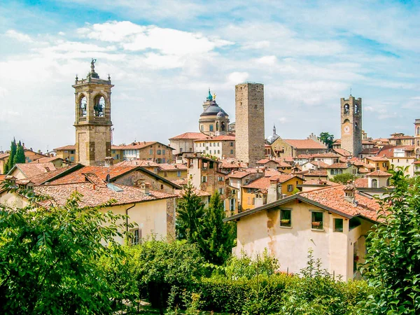 Close Photo Citt Alta Bergamo Italy You Can See Several Stock Photo