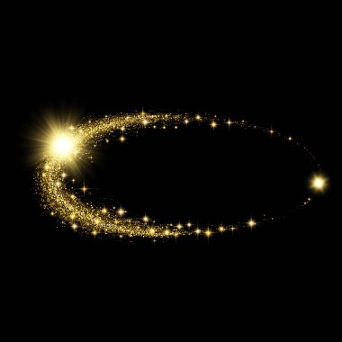 Vektör eps 10 parlak altın glitter doku banner tasarımı. Lüks dekoratif çerçeve