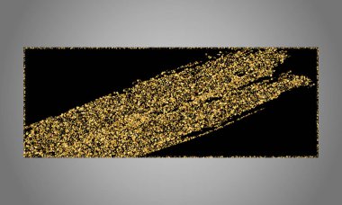 Vektör altın glitter banner tasarımı