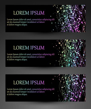 Vektör eps 10 Renkli konfeti soyut afiş arka plan toplama