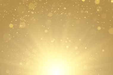 Pırıl pırıl ışıklar ile altın büyülü arka plan