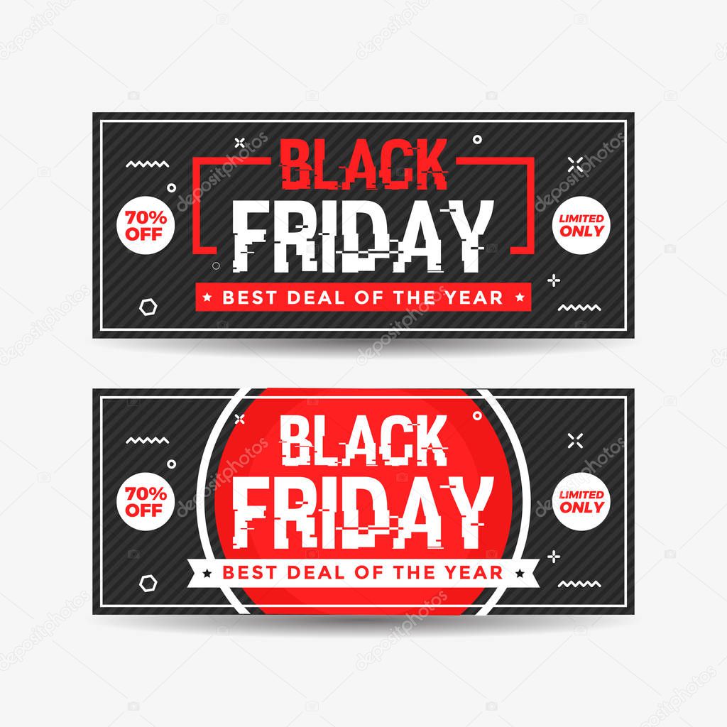 Black Friday Sale Abstract Banner Background