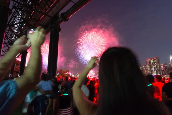 Pessoas Celebram Dia Independência Long Island City Julho 2018 — Fotografia de Stock