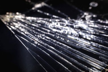 Üstten Görünüm kırık mobil ekran cam doku arka plan kırık.