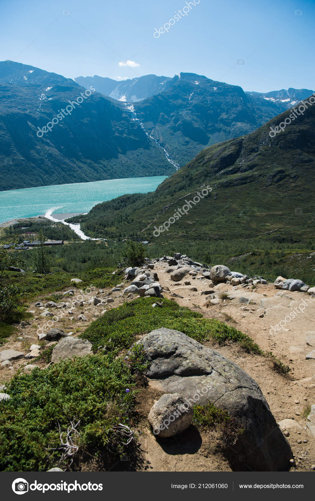 besseggen ridge stock photo
