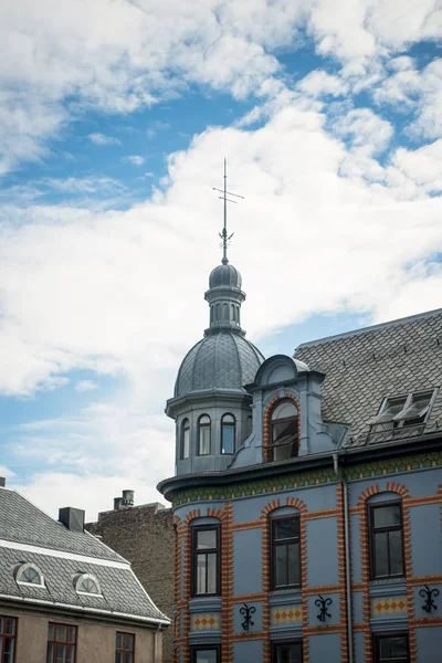 Low Angle View Building Spire Hamar Hedmark Norway — Free Stock Photo