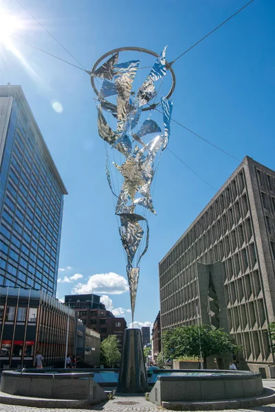 Abstrakt skulptur – stockfoto