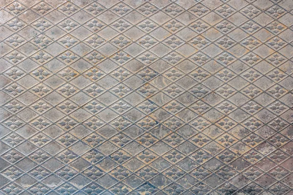 Metal levha doku. Metal yüzeyde yinelenen desen.