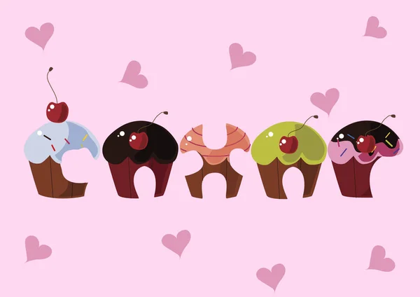 kiraz ile cupcakes gelen mektuplar