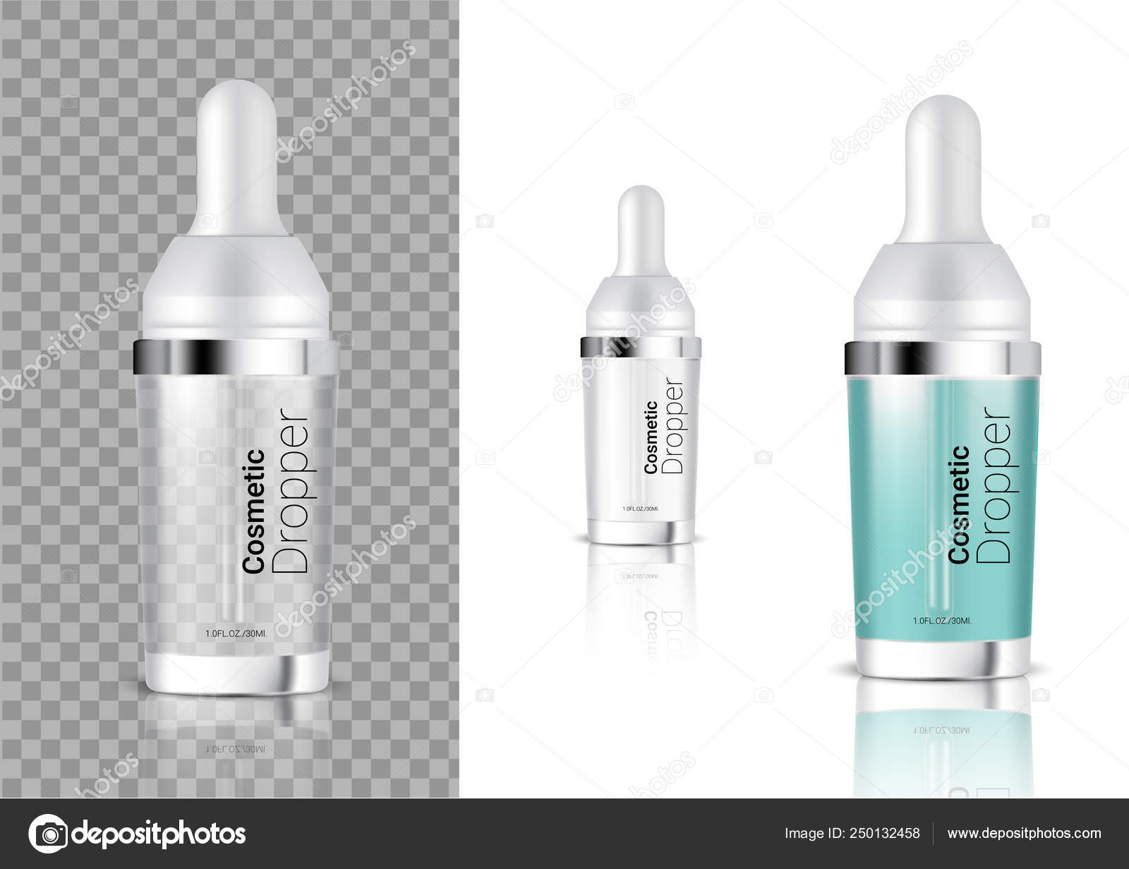 Download Mock Realistic Transparent Dropper Bottle Cosmetic Oil Skincare Product Packaging Vector Image By C N A A M W A A N Hotmail Com Vector Stock 250132458