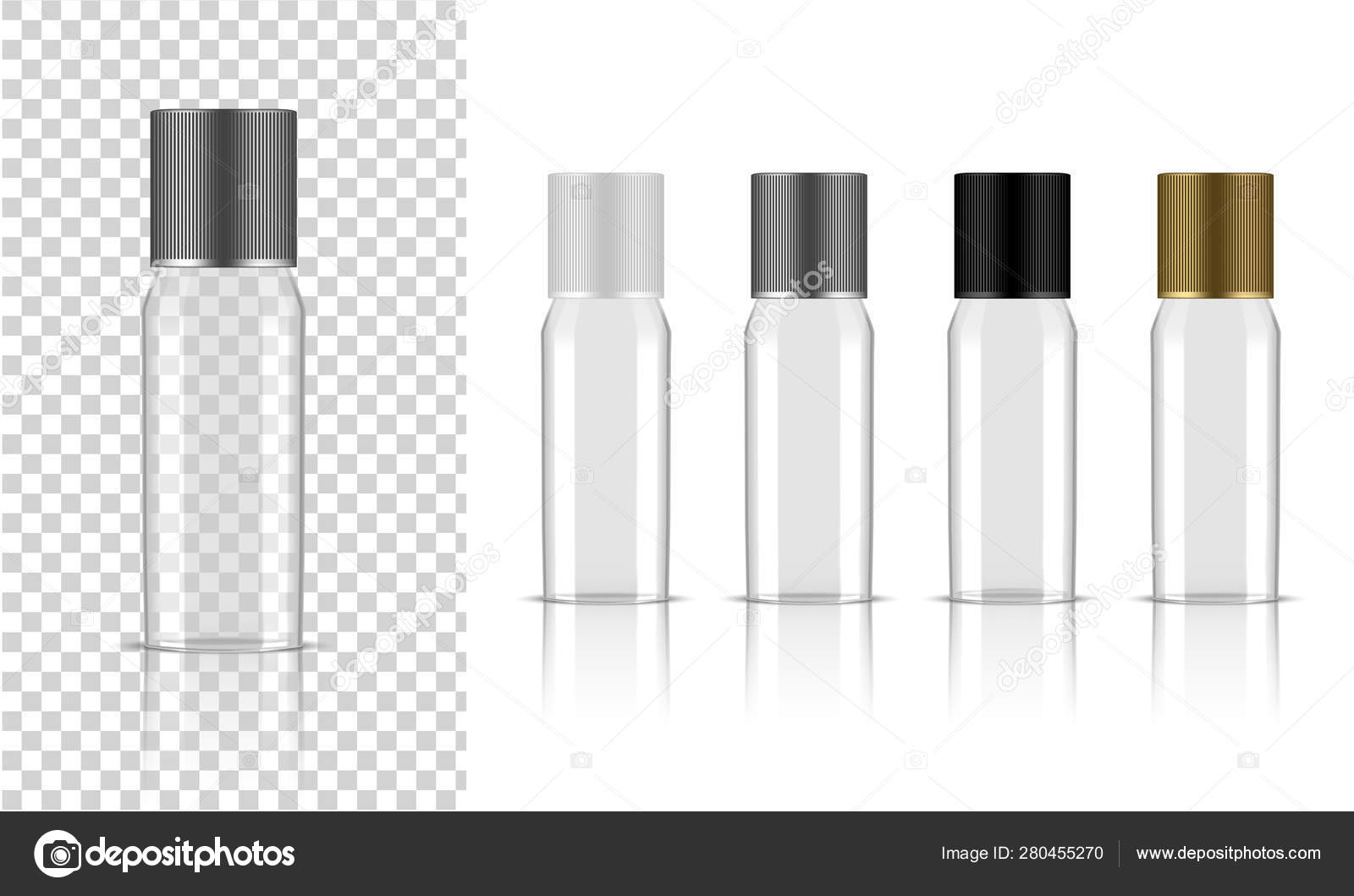 Download Transparent Bottle Mock Realistic Cosmetic Oil Serum Perfume Skincare Product Vector Image By C N A A M W A A N Hotmail Com Vector Stock 280455270