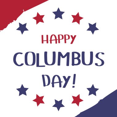 Columbus Günü Bayrağınız kutlu olsun. ABD Bayrağı Soyut Grafik Arkaplanı.