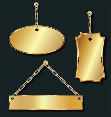 Sahil yolu boş Satılık altın etiketlere altın zinciri collection