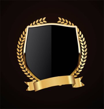 Altın kalkan retro tasarımı