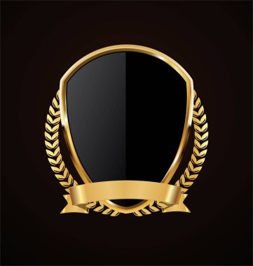 Altın kalkan retro tasarımı