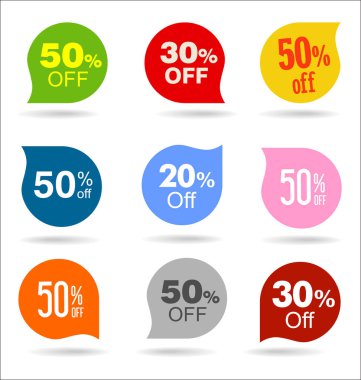 Modern Sticker rozetleri ve koleksiyon etiketleri