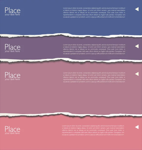 Fondo Papel Roto Con Espacio Para Texto — Archivo Imágenes Vectoriales