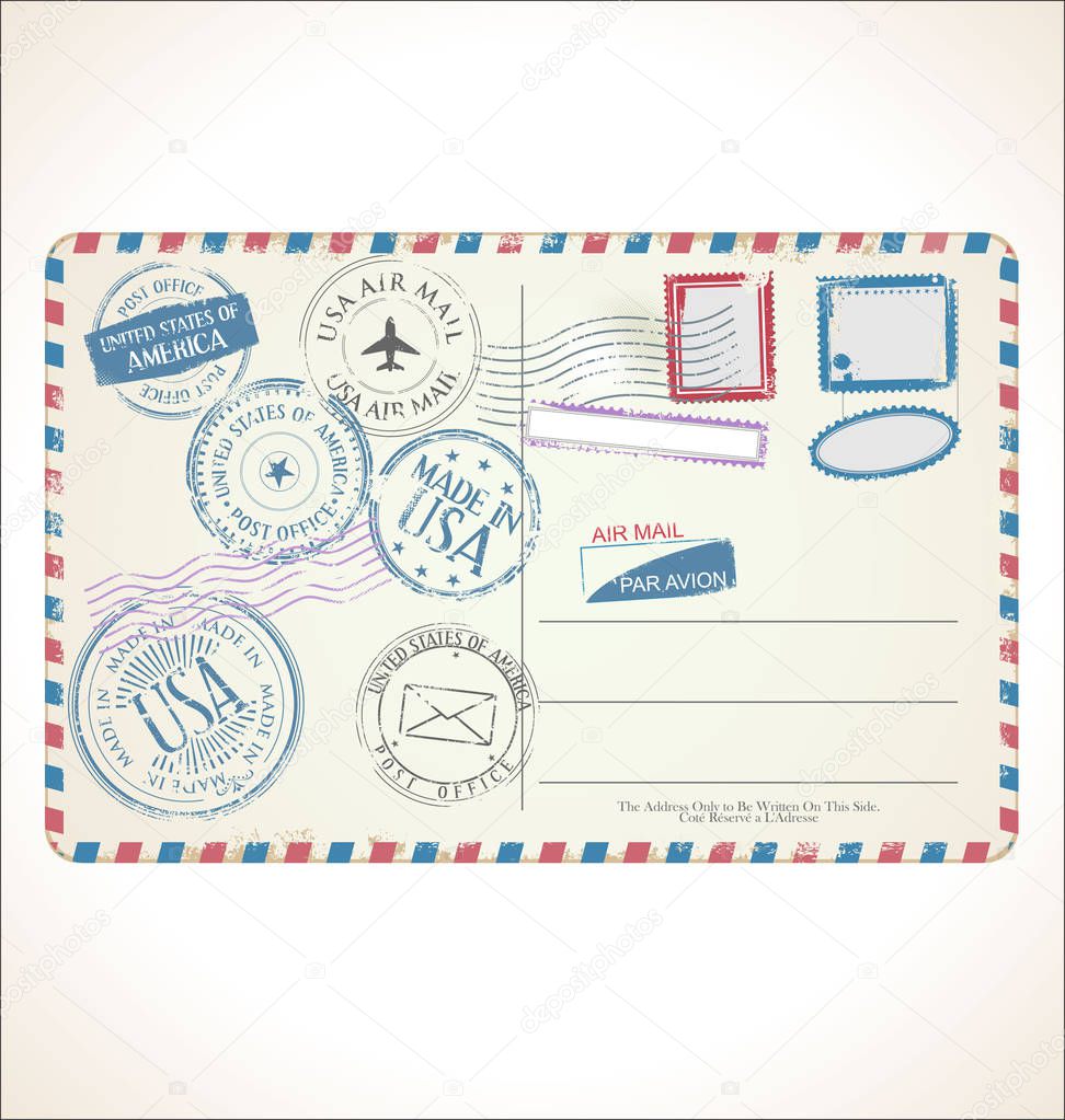 Postal stamp and post card