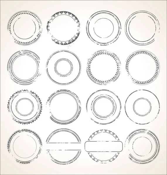 Colección Sello Goma Grunge — Archivo Imágenes Vectoriales
