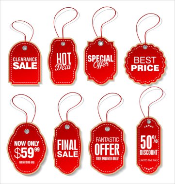 modern renkli satış çıkartmaları koleksiyonu