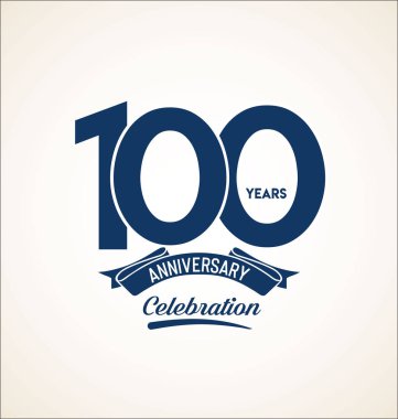 yıldönümü mavi şablon arka plan